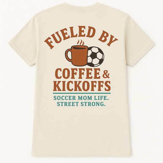 Fueled by Coffee & Kickoffs Tee