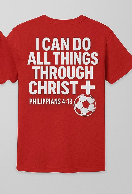 Faith + Futbol Tee (Red Edition)