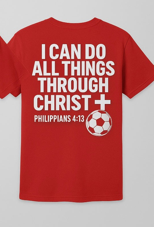 Faith + Futbol Tee (Red Edition)