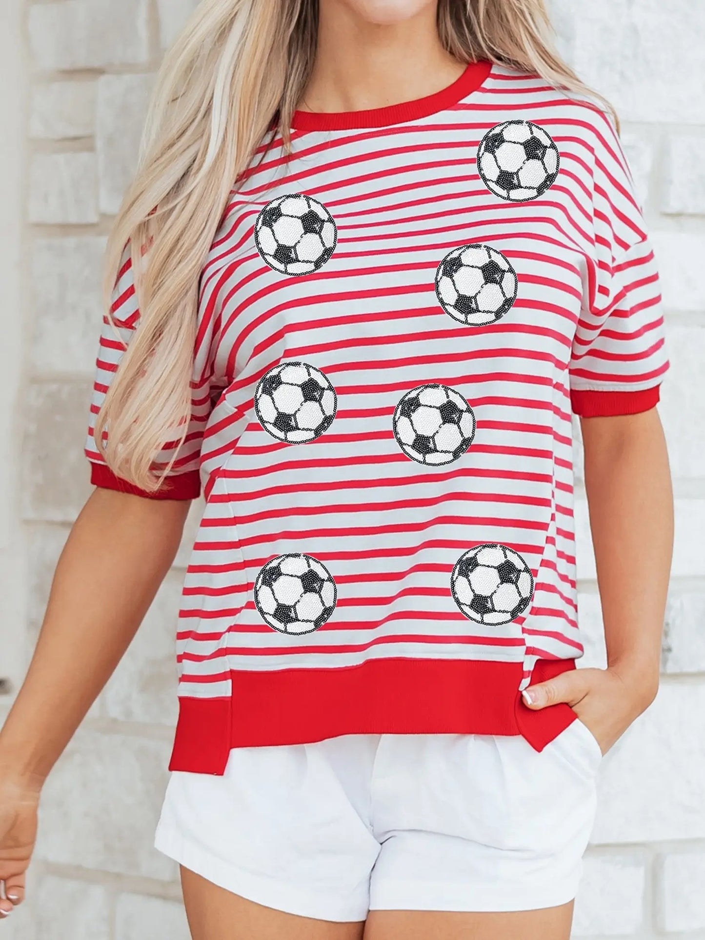 Soccer Sequin Top